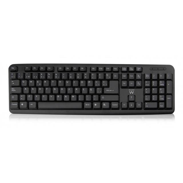 Ewent - EW3109 teclado Universal USB QWERTY Español Negro