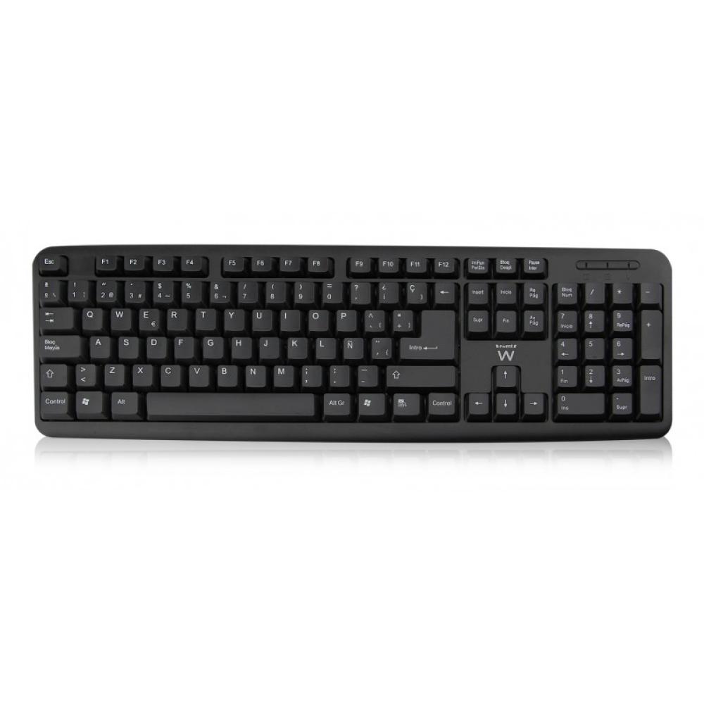 Ewent - EW3109 teclado Universal USB QWERTY Español Negro