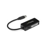 StarTech.com - Adaptador Tarjeta de Red NIC Externa USB 3.0 de 1 Puerto Gigabit Ethernet RJ45 y Puerto USB - Negro