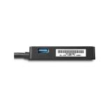 StarTech.com - Adaptador Tarjeta de Red NIC Externa USB 3.0 de 1 Puerto Gigabit Ethernet RJ45 y Puerto USB - Negro