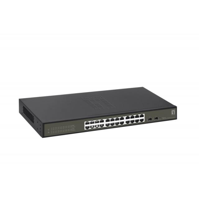 LevelOne - GES-2126 switch Gestionado L2 Gigabit Ethernet (10/100/1000) Negro
