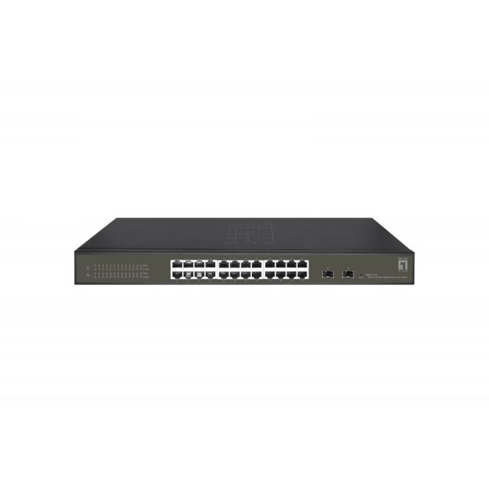LevelOne - GES-2126 switch Gestionado L2 Gigabit Ethernet (10/100/1000) Negro