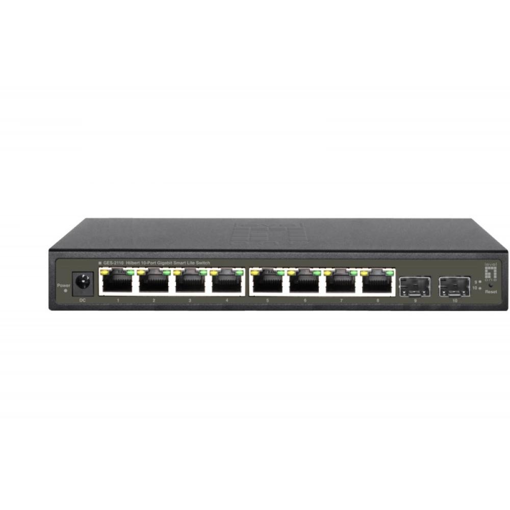 LevelOne - GES-2110 switch Gestionado L2 Gigabit Ethernet (10/100/1000) Negro