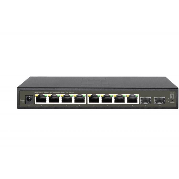 LevelOne - GES-2110 switch Gestionado L2 Gigabit Ethernet (10/100/1000) Negro