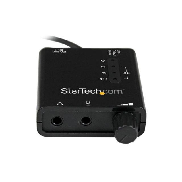 StarTech.com - Tarjeta de Sonido Estéreo USB Externa Adaptador Conversor con Salida SPDIF - Negro