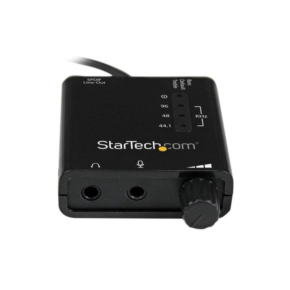 StarTech.com - Tarjeta de Sonido Estéreo USB Externa Adaptador Conversor con Salida SPDIF - Negro