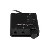 StarTech.com - Tarjeta de Sonido Estéreo USB Externa Adaptador Conversor con Salida SPDIF - Negro