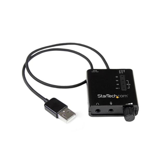StarTech.com - Tarjeta de Sonido Estéreo USB Externa Adaptador Conversor con Salida SPDIF - Negro