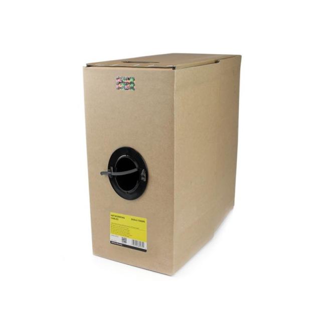 StarTech.com - Bobina de Cable de Red Ethernet Cat6 a Granel - 304,8m - Sólido - CMR - Gris - Se Ajusta a TAA