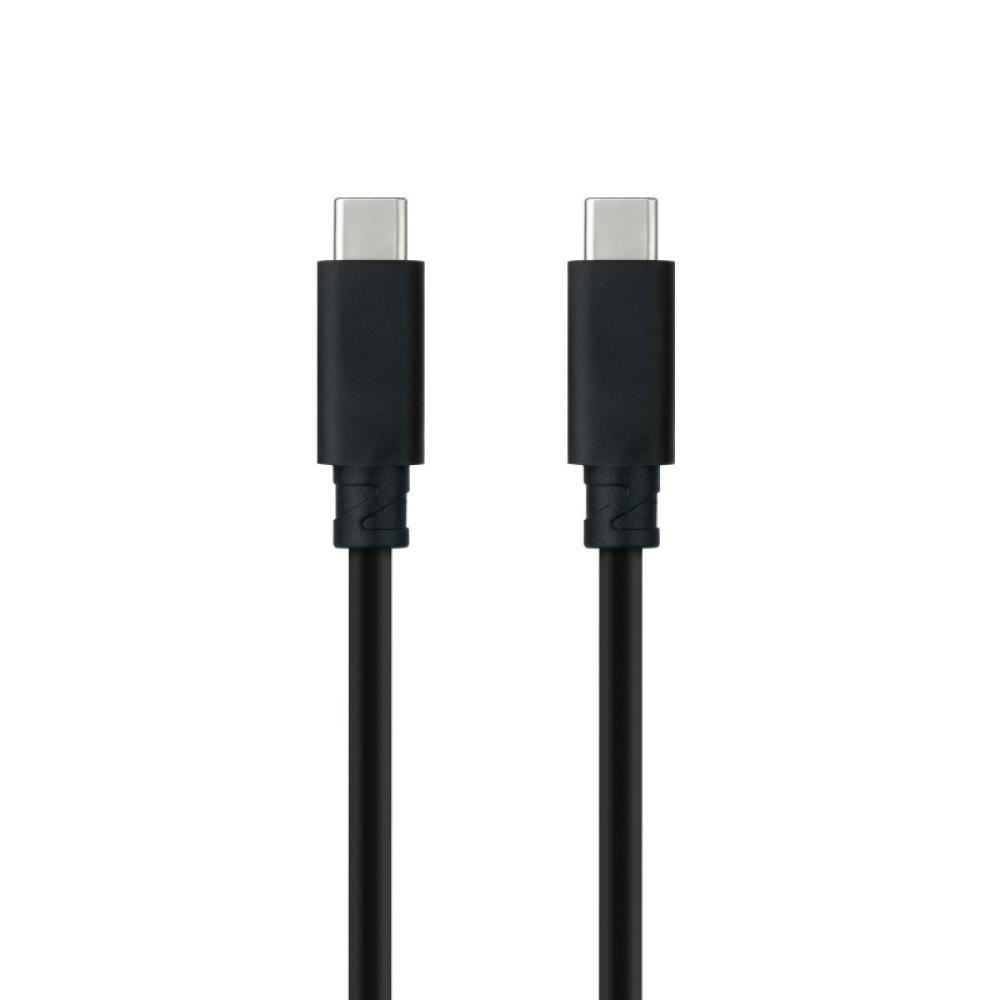 Nanocable - Cable USB 3.1 Gen2 10Gbps 5A, 4K/60Hz, USB-C/M-USB-C/M, Negro, 2 m