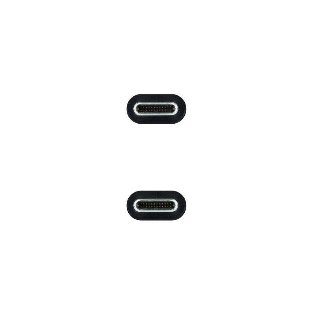 Nanocable - Cable USB 3.1 Gen2 10Gbps 5A, 4K/60Hz, USB-C/M-USB-C/M, Negro, 2 m