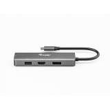 Equip - Adaptador USB-C a HDMI/DisplayPort/VGA/USB