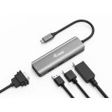 Equip - Adaptador USB-C a HDMI/DisplayPort/VGA/USB