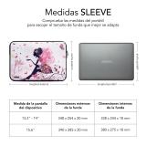 SUBBLIM - Funda Ordenador Neopreno Trendy Sleeve Neo Hada 15,6"
