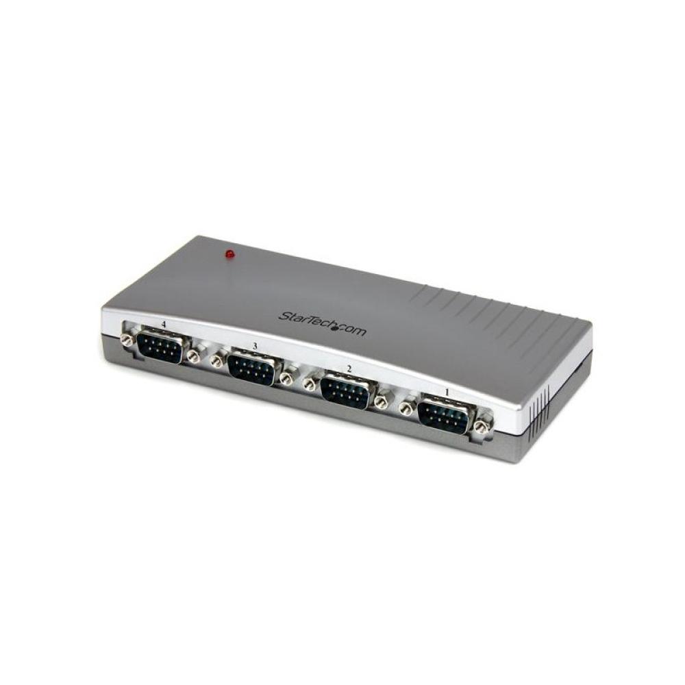 StarTech.com - Hub Concentrador USB a 4 Puertos Serie RS232 - Ladrón Serie DB9 - Adaptador USB a Serie
