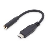 Digitus - Adaptador/conversor de audio USB-C, USB-C/conector - clavija/toma de 3,5 mm