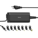 Hama - Cargador universal portátil con 8 adaptadores de 15-19V/90W, Color negro