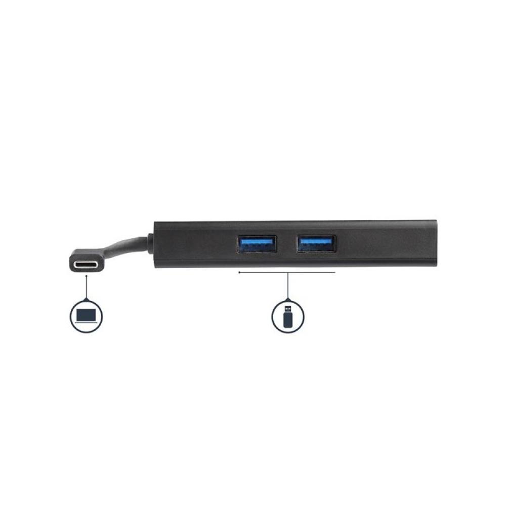 StarTech.com - Adaptador Multipuertos USB-C - Docking Station Portátil USB-C 4K HDMI - con Entrega de Potencia de 60W - GbE - Hu