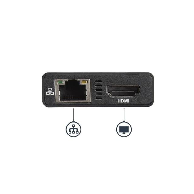 StarTech.com - Adaptador Multipuertos USB-C - Docking Station Portátil USB-C 4K HDMI - con Entrega de Potencia de 60W - GbE - Hu