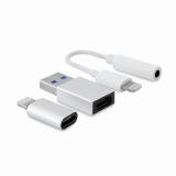 CoolBox - KIT DE CONECTIVIDAD IPHONE/IPAD (LIGHTNING-JACK LIGHTNING-USBC USBC-LIGHTNING)