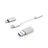 CoolBox - KIT DE CONECTIVIDAD IPHONE/IPAD (LIGHTNING-JACK LIGHTNING-USBC USBC-LIGHTNING)