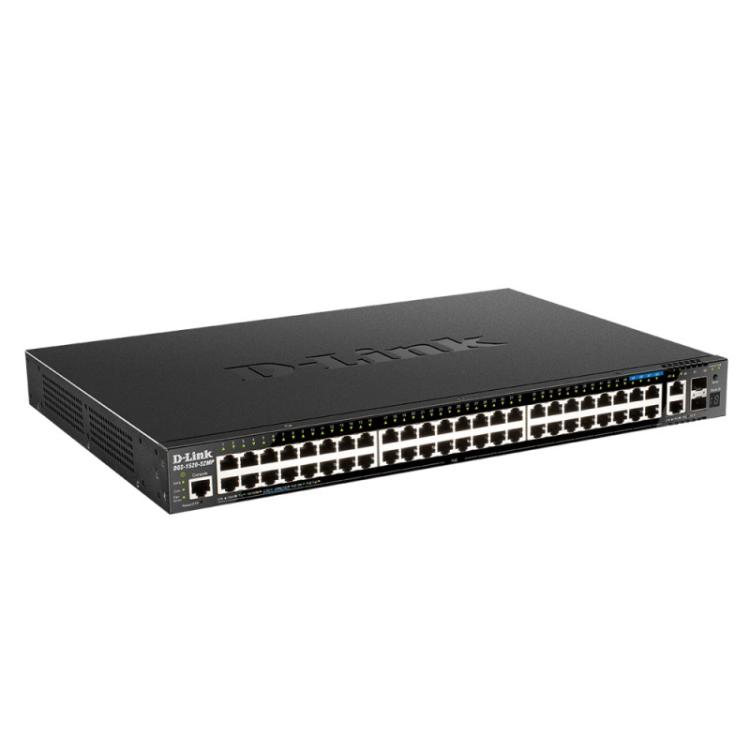 D-Link - DGS-1520-52MP Gestionado L3 Gigabit Ethernet (10/100/1000) Energía sobre Ethernet (PoE) 1U Negro