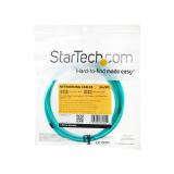 StarTech.com - Cable de 3m de Fibra Óptica Multimodo OM3 LC a LC UPC - Full Duplex 50/125µm - para Redes de 100G - LOMMF/VCSEL -