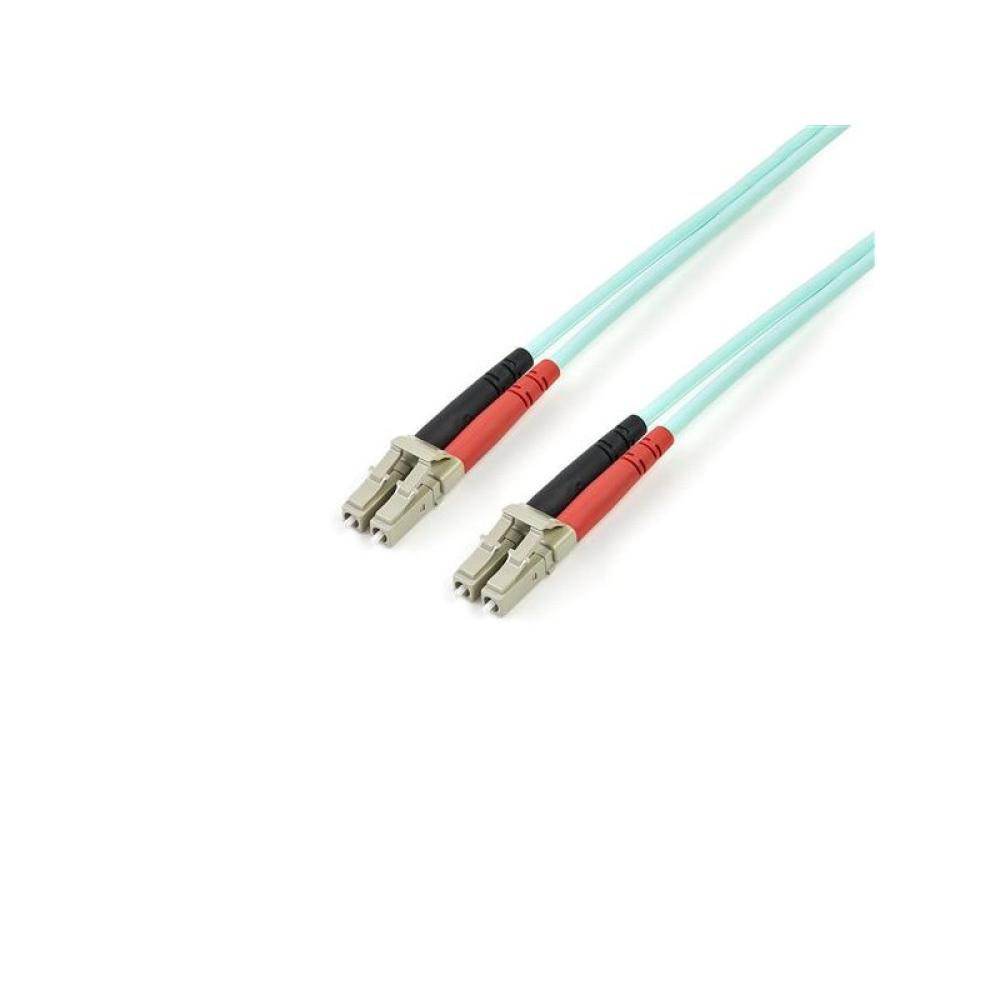StarTech.com - Cable de 3m de Fibra Óptica Multimodo OM3 LC a LC UPC - Full Duplex 50/125µm - para Redes de 100G - LOMMF/VCSEL -