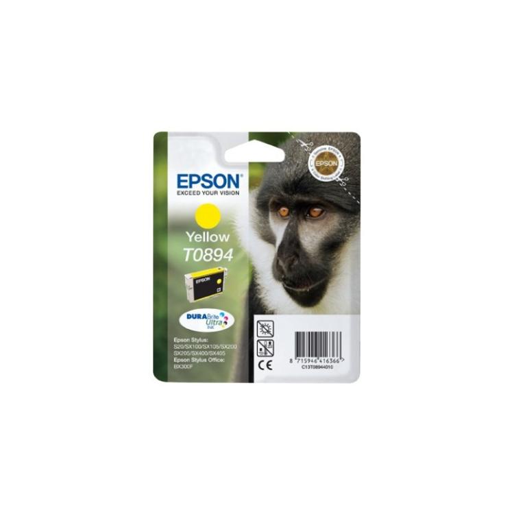 Epson - Monkey Singlepack Yellow T0894 DURABrite Ultra Ink