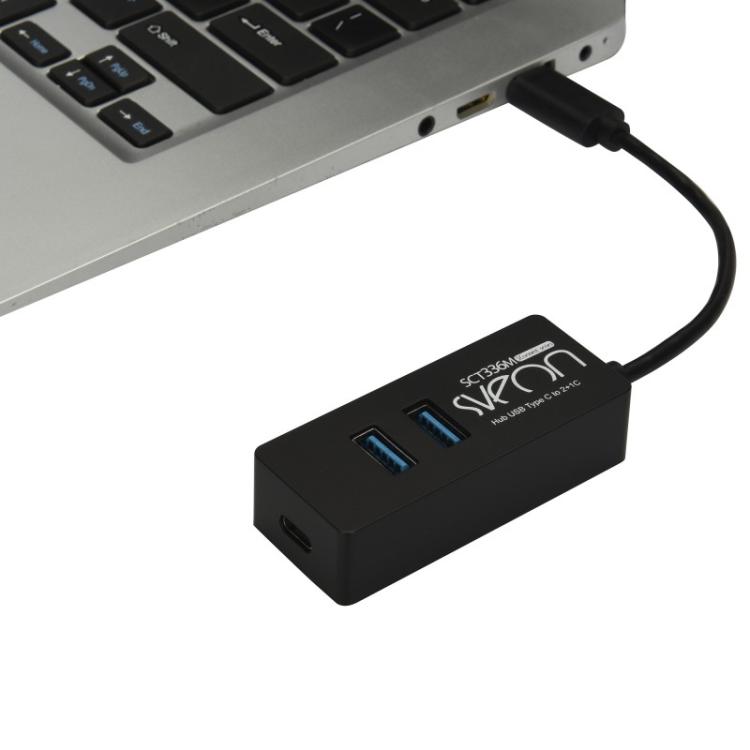 Sveon - SCT336 hub de interfaz USB 3.2 Gen 1 (3.1 Gen 1) Type-C