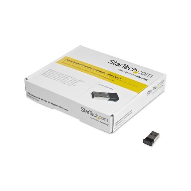 StarTech.com - Micro Adaptador USB 2.0 Externo Bluetooth 4.0 EDR para Ordenador de Sobremesa o Portátil