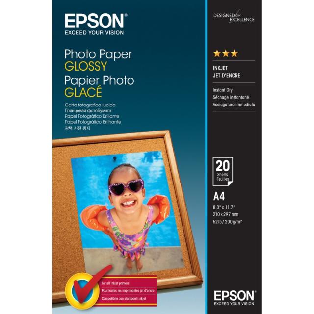 Epson - Photo Paper Glossy - A4 - 20 Hojas