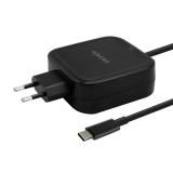 AISENS - Cargador 65W PD3.0 QC3.0 1XUSB-C 1.2M, Negro