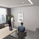 AISENS - Soporte ECO en Formato Vertical / Horizontal para Monitor/TV 50Kg de 37-80, Negro