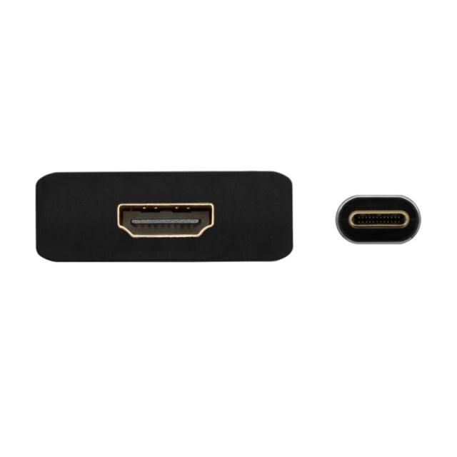 AISENS - Conversor Aluminio USB-C A HDMI 4K@30Hz, USB-C/M-HDMI/H, Gris, 15cm
