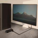 AISENS - Conversor USB-C A DP/DVI/HDMI/VGA, USB-C/M-DP/H-DVI/H-HDMI/H-Vga/H, Negro, 15cm