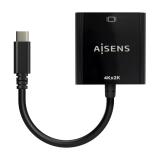 AISENS - Conversor USB-C A HDMI 4K@30Hz, USB-C/M-HDMI/H, Negro, 15cm