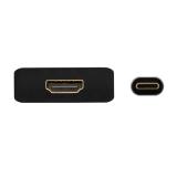 AISENS - Conversor USB-C A HDMI 4K@30Hz, USB-C/M-HDMI/H, Negro, 15cm