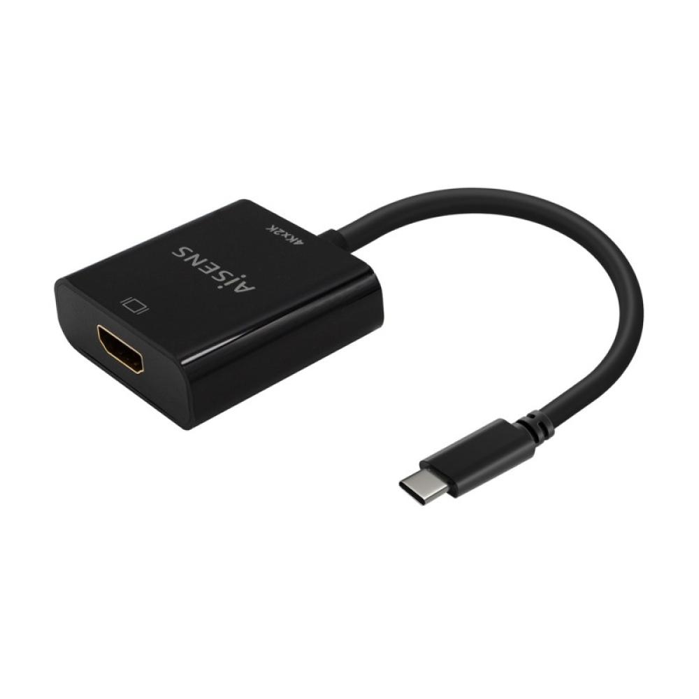AISENS - Conversor USB-C A HDMI 4K@30Hz, USB-C/M-HDMI/H, Negro, 15cm