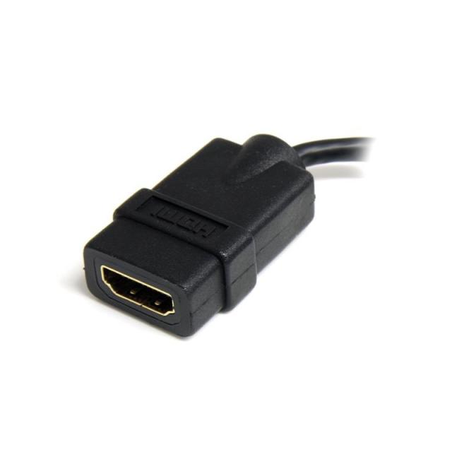 StarTech.com - Adaptador Micro HDMI a HDMI - Vídeo 4K 30Hz -Cable Adaptador Dongle Micro HDMI Tipo D de Alta Velocidad a HDMI 1.