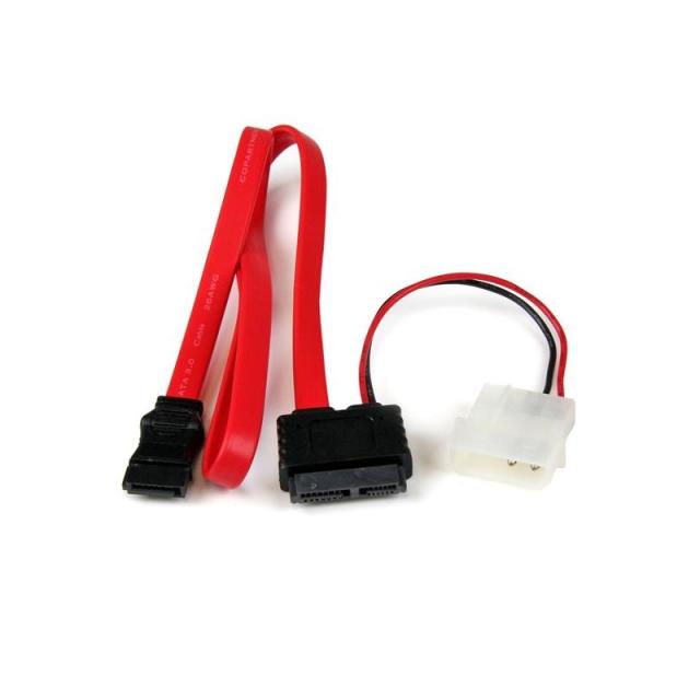 StarTech.com - Adaptador Cable SATA Slimline Línea Delgada 13 Pines a Molex Macho LP4 y SATA