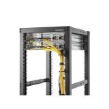 StarTech.com - Anilla Pasacables en D Vertical 1U para Gestión de Cableado en Armarios Racks - Guiacables 4,5x10cm