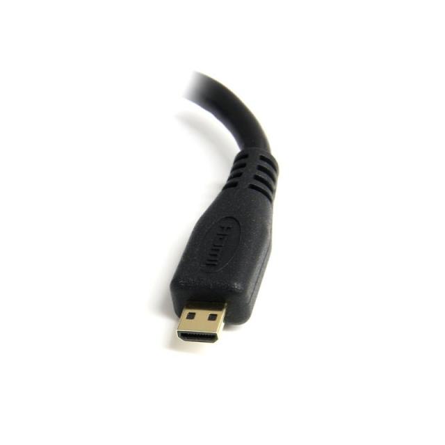 StarTech.com - Adaptador Micro HDMI a HDMI - Vídeo 4K 30Hz -Cable Adaptador Dongle Micro HDMI Tipo D de Alta Velocidad a HDMI 1.