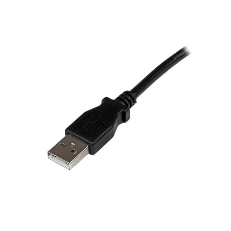 StarTech.com - Cable Adaptador USB 1m para Impresora Acodado - 1x USB A Macho - 1x USB B Macho en Ángulo Derecho