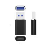 AISENS - Mini Adaptador USB 3.2 Gen2 / USB 2.0 3A, Tipo USB-C/H-A/M, Negro