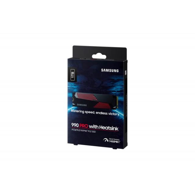 Samsung - 990 PRO 1 TB M.2 PCI Express 4.0 NVMe V-NAND MLC
