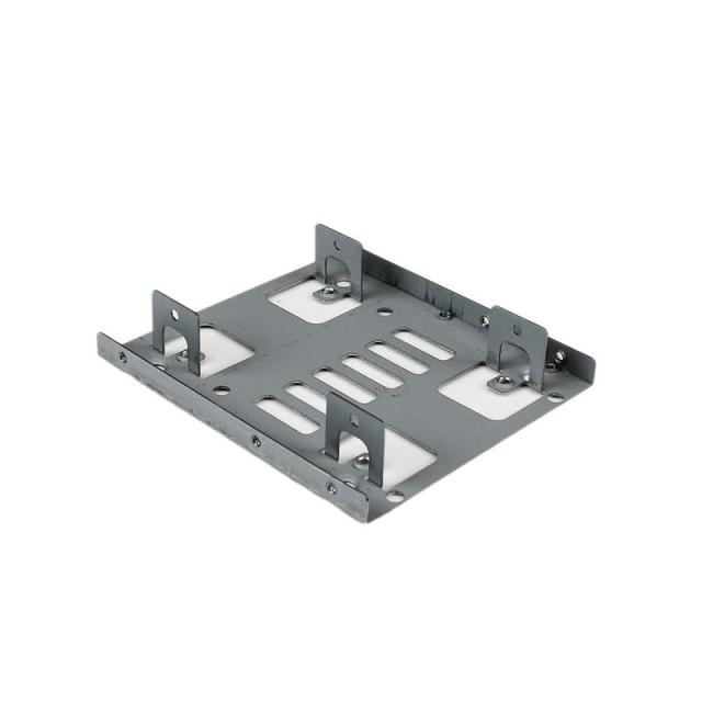 StarTech.com - Bracket Adaptador Bandeja de Montaje 2 Unidades de Disco Duro HDD de 2,5" a Bahía de 3,5 Pulgadas