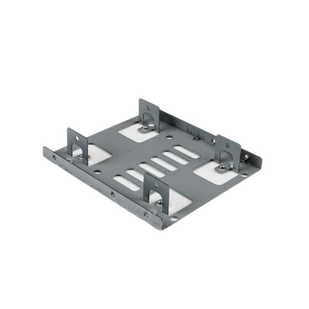 StarTech.com - Bracket Adaptador Bandeja de Montaje 2 Unidades de Disco Duro HDD de 2,5" a Bahía de 3,5 Pulgadas