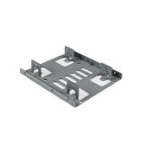 StarTech.com - Bracket Adaptador Bandeja de Montaje 2 Unidades de Disco Duro HDD de 2,5" a Bahía de 3,5 Pulgadas