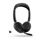 Jabra - Evolve2 65 Flex Auriculares Inalámbrico y alámbrico Diadema Oficina/Centro de llamadas Bluetooth Negro - 26699-999-889
